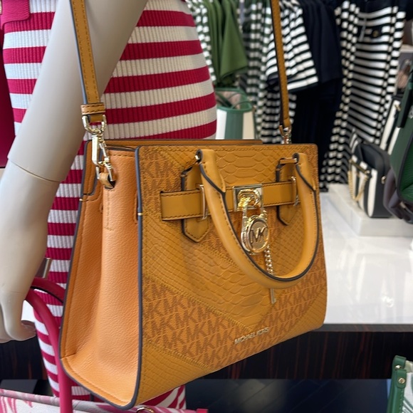 Michael Kors Hamilton Small Satchel Shoulder Crossbody Bag 
Cider Multi COLOR - Picture 5 of 16